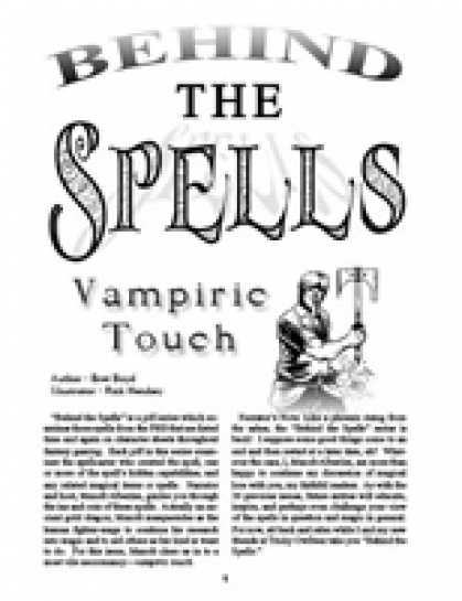 Role Playing Games - Behind the Spells: Vampiric Touch