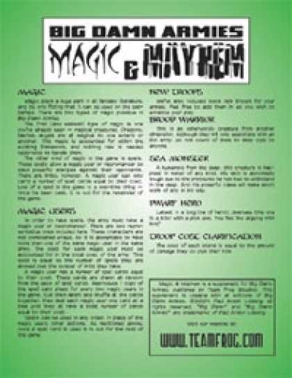 Role Playing Games - BDA: Magic & Mayhem
