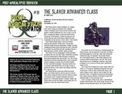 Role Playing Games - Post-Apocalyptic Dispatch (#19): The Slaver Advanced