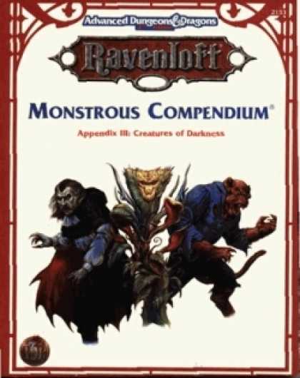 Role Playing Games - Ravenloft Monstrous Compendium Appendix 3