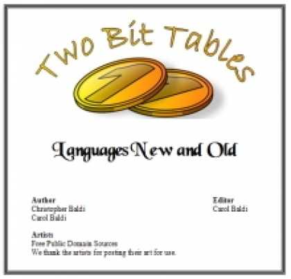 Role Playing Games - Two Bit Tables: Languages New and Old