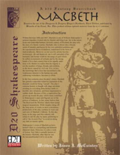 Role Playing Games - D20 Shakespeare: Macbeth