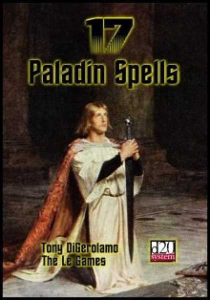Role Playing Games - 17 Paladin Spells