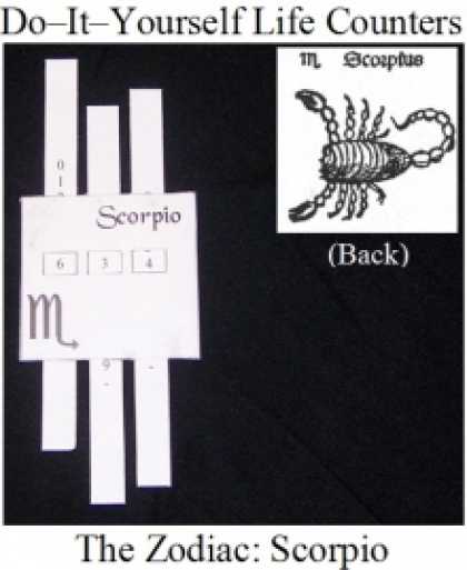 Role Playing Games - Do-it-Yourself Life Counter: Scorpio