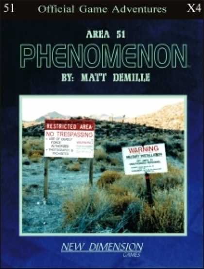 Role Playing Games - Phenomenon: Area 51--Adventure pack X4