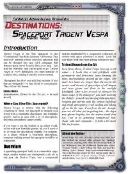 Role Playing Games - Destinations: Spaceport Trident Vespa