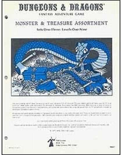 Role Playing Games - D&D Monster & Treasure Assortment Sets One to Three