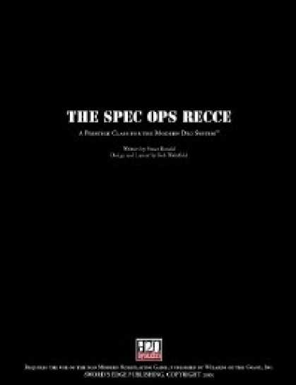 Role Playing Games - Spec Ops Recce