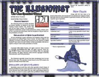 Role Playing Games - The Illusionist: The Core Specialist Wizard