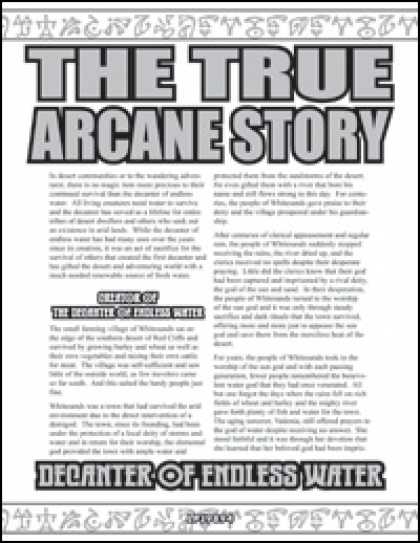 Role Playing Games - The True Arcane Story: Decanter of Endless Water