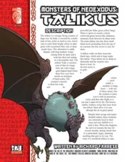 Role Playing Games - Monsters of NeoExodus: Talikus