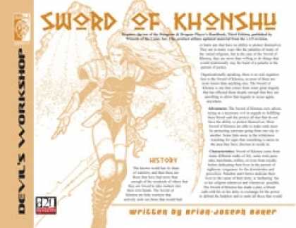 Role Playing Games - Lost Classes: Sword of Khonsu