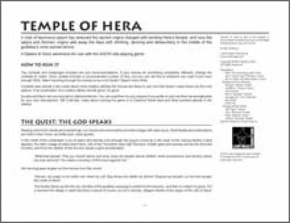 Role Playing Games - AGON-Temple of Hera