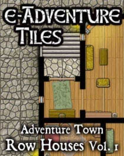 Role Playing Games - e-Adventure Tiles: Adventure Town - Row Houses Vol. 1