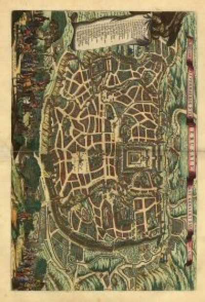 Role Playing Games - Antique Maps XXV - Jerusalem of the 1600's