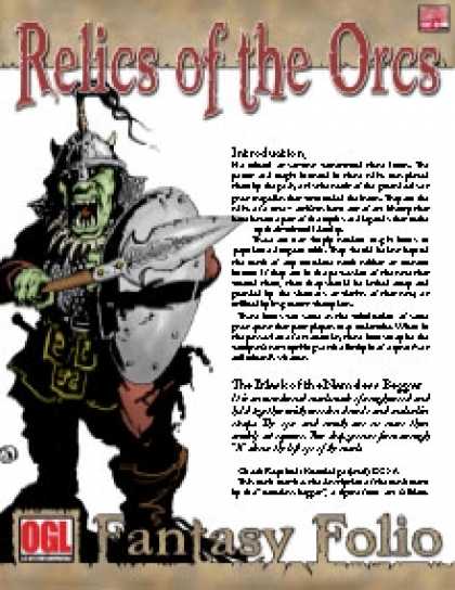 Role Playing Games - Fantasy Folio: Relics of the Orcs