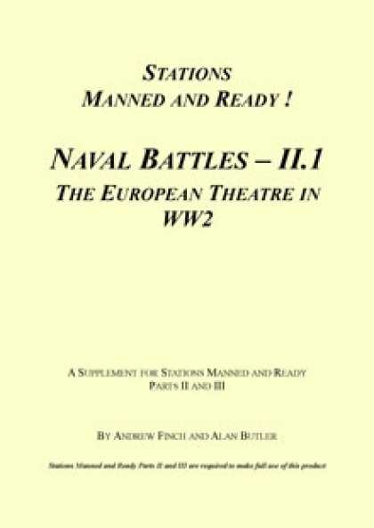 Role Playing Games - Stations Manned and Ready - Naval Battles II.1 Â– Europe