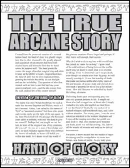 Role Playing Games - The True Arcane Story: Hand of Glory