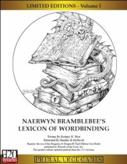 Role Playing Games - Limited Editions - Naerwyn Bramblebee's Lexicon of Wordbinding