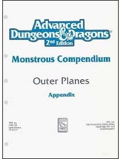 Role Playing Games - Monstrous Compendium - Outer Planes Appendix