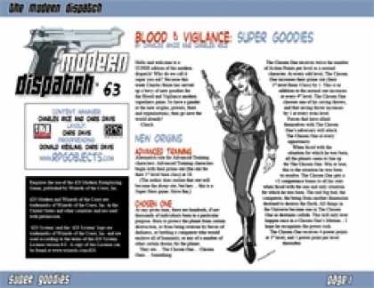 Role Playing Games - Modern Dispatch (#63): Superhero Goodies