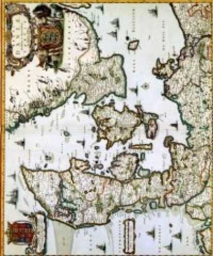 Role Playing Games - Antique Maps XII - The Kingdom of Denmark of the 1600's