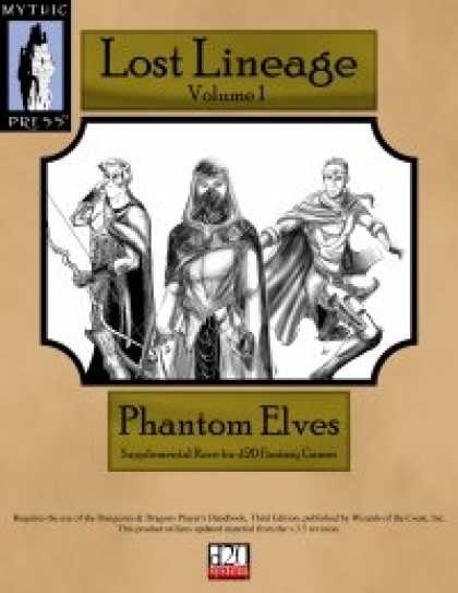 Role Playing Games - Lost Lineage Volume I - Phantom Elves