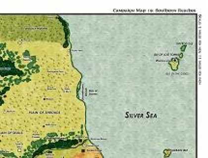 Role Playing Games - Wilderlands of High Adventure: Southern Reaches Judges Map