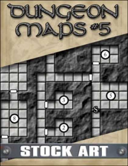 Role Playing Games - STOCK ART: Dungeon Maps #5