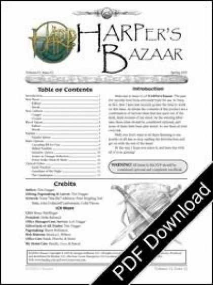 Role Playing Games - HARPer's Bazaar Vol #1 Issue #8