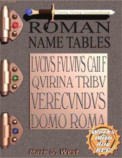 Role Playing Games - Roman Name Tables