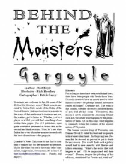 Role Playing Games - Behind the Monsters: Gargoyle