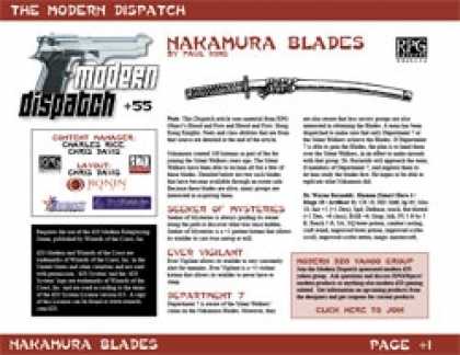 Role Playing Games - Modern Dispatch (#55): Nakamura Blades