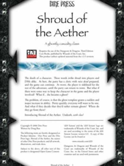 Role Playing Games - Shroud of the Aether