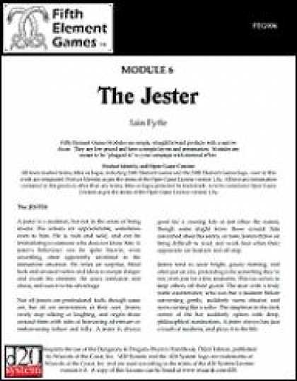 Role Playing Games - The Jester