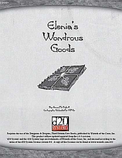 Role Playing Games - Elenia's Wondrous Goods