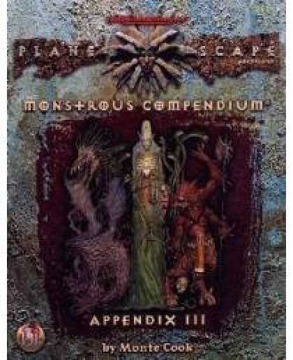 Role Playing Games - Monstrous Compendium Planescape Appendix III