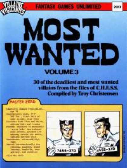 Role Playing Games - Most Wanted, Volume 3