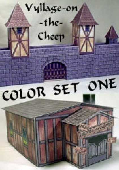 Role Playing Games - Vyllage-on-the-Cheep COLOR Buildings Set #1