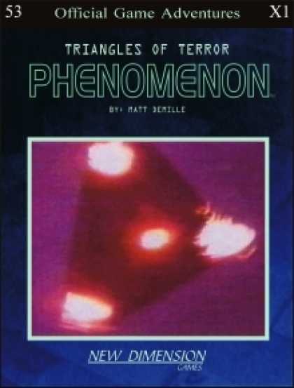 Role Playing Games - Phenomenon: Triangles Of Terror--Adventure pack X1