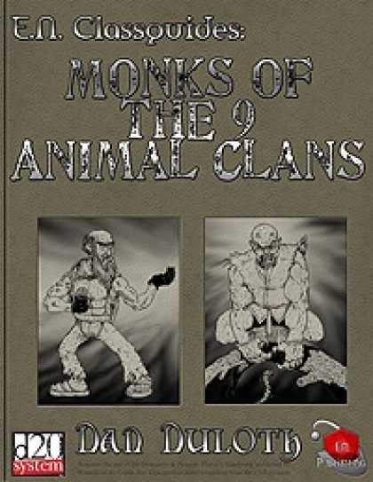 Role Playing Games - E.N. Classguides: Monks of the 9 Animal Clans
