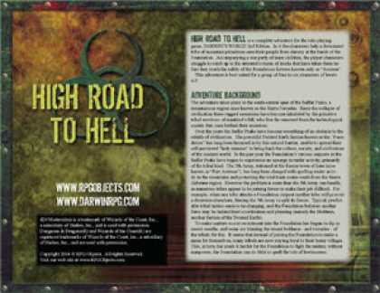 Role Playing Games - Darwin's World: High Road To Hell