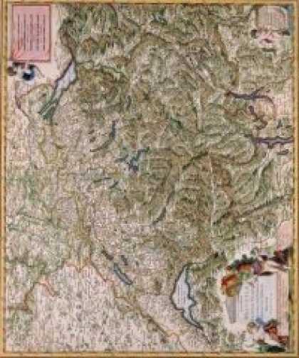 Role Playing Games - Antique Maps XV - Switzerland of the 1600's