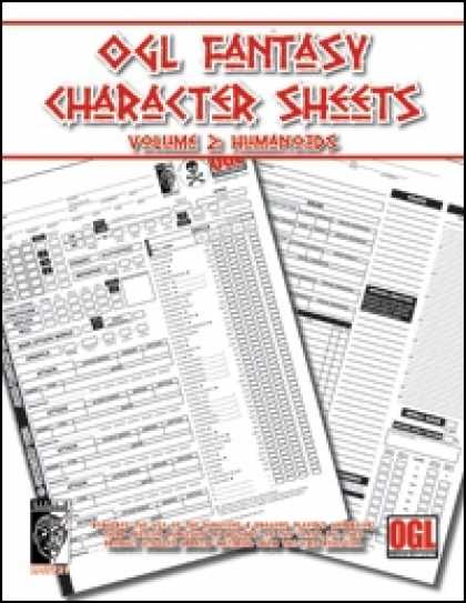 Role Playing Games - OGL Fantasy Character Sheets Volume 2: Humanoids