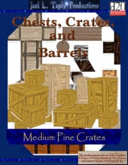 Role Playing Games - Chests, Crates, and Barrels Collection: Medium Pine Crates