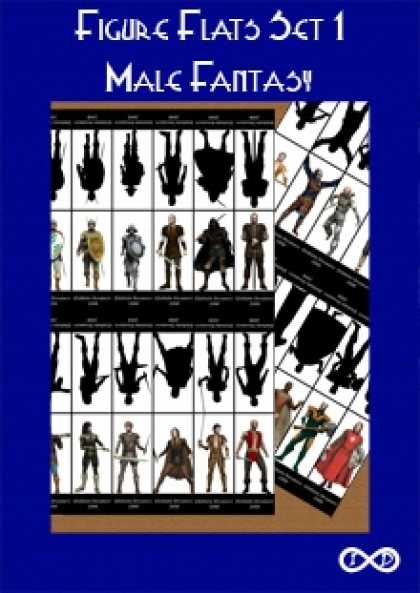Role Playing Games - Figure Flats Set 1 - Male Fantasy