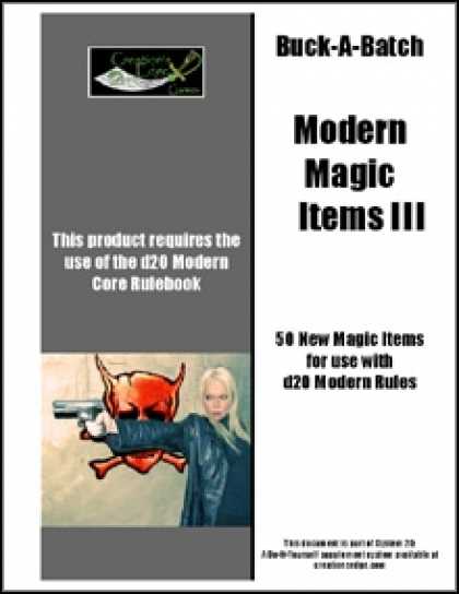 Role Playing Games - Buck-A-Batch: Modern Magic Items III