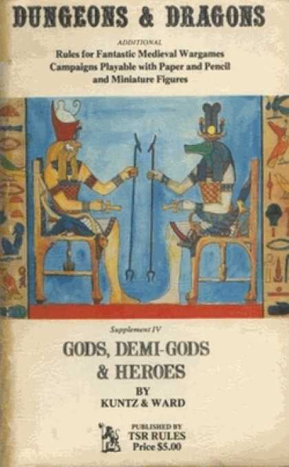 Role Playing Games - Supplement IV: Gods, Demi-gods & Heroes (4th print)