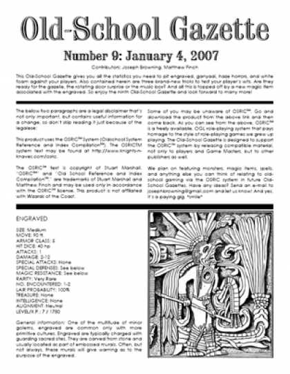 Role Playing Games - Old-School Gazette #9