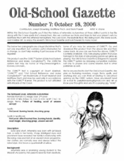 Role Playing Games - Old-School Gazette #7